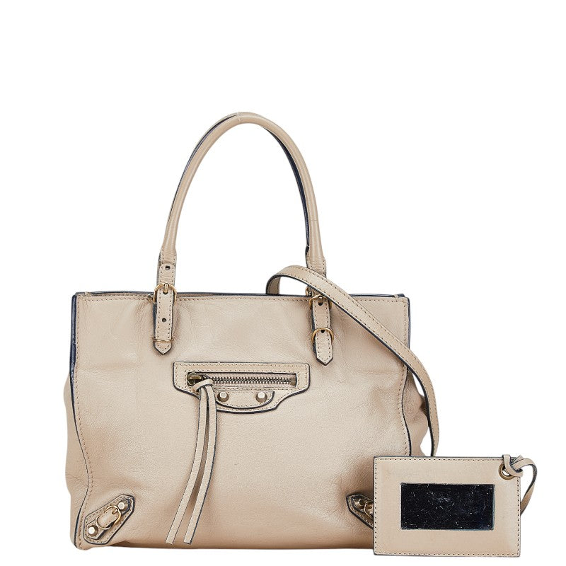 Top Quality Balenciaga Mini Paper Leather Handbag 2WAY