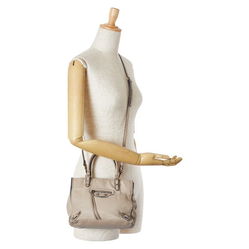 Top Quality Balenciaga Mini Paper Leather Handbag 2WAY