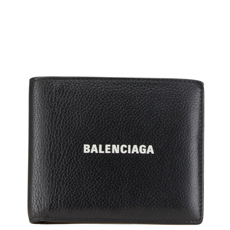 Top Quality Balenciaga Leather Logo Bifold Wallet