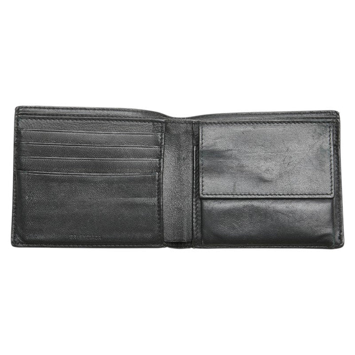 Top Quality Balenciaga Leather Logo Bifold Wallet