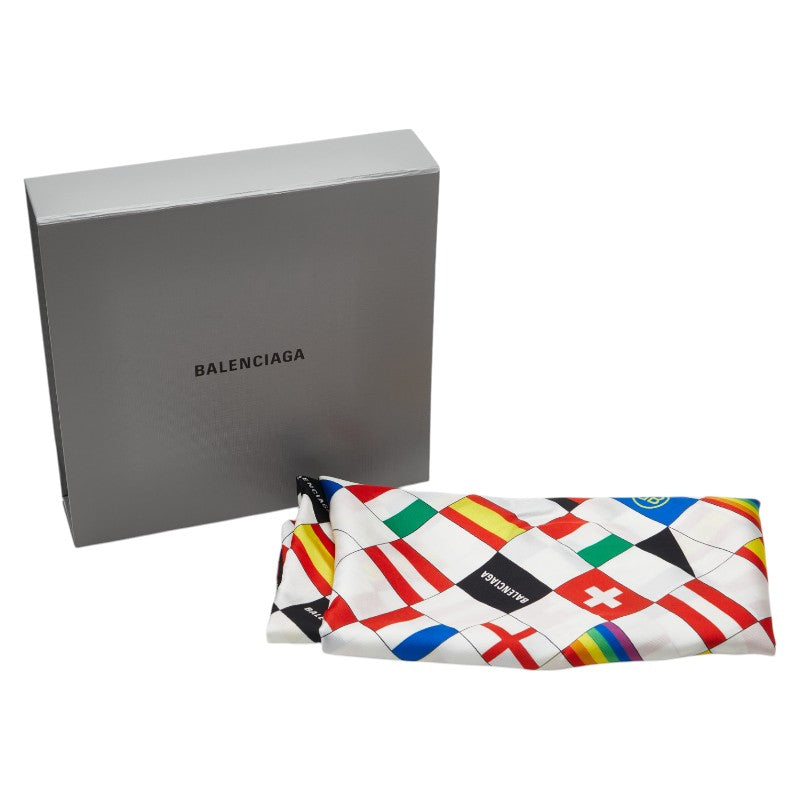 Top Quality Balenciaga Silk Logo Flag Scarf
