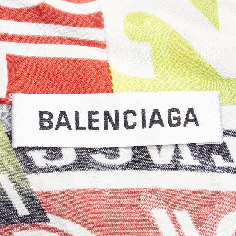 Top Quality Balenciaga Logo Silk Long Sleeve Shirt Blouse