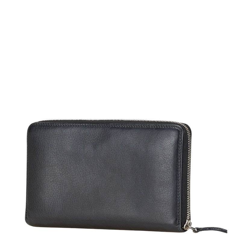 Top Quality Balenciaga Leather Logo Zip-Around Wallet