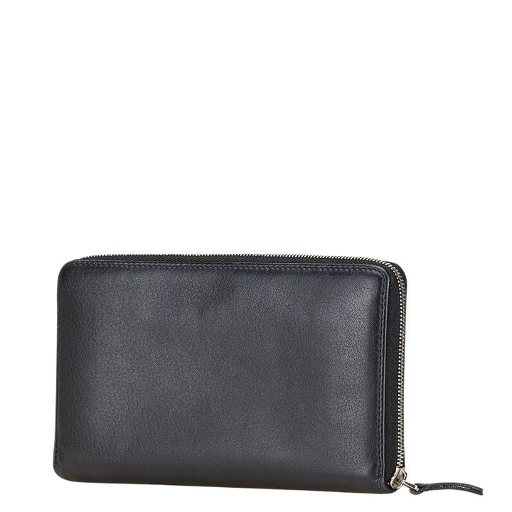 Top Quality Balenciaga Leather Logo Zip-Around Wallet