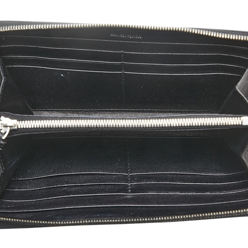 Top Quality Balenciaga Leather Logo Zip-Around Wallet