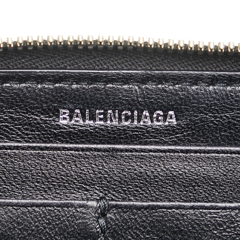 Top Quality Balenciaga Leather Logo Zip-Around Wallet