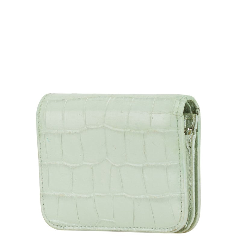 Top Quality Balenciaga Croc Embossed Leather Wallet