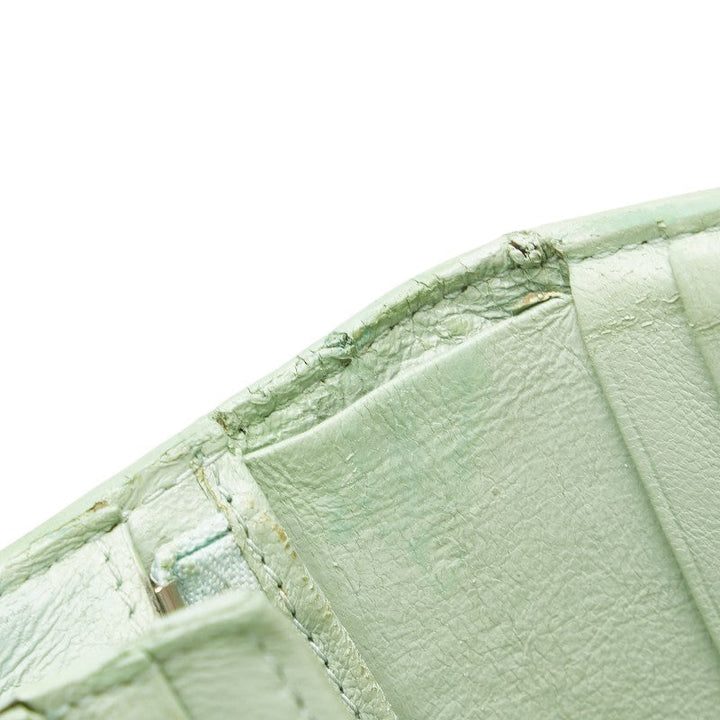 Top Quality Balenciaga Croc Embossed Leather Wallet