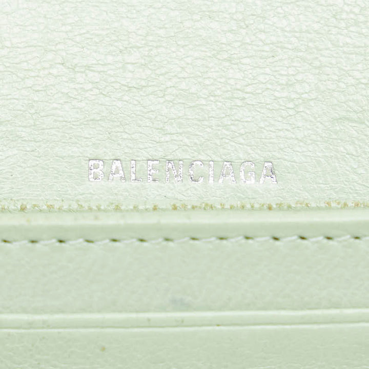 Top Quality Balenciaga Croc Embossed Leather Wallet