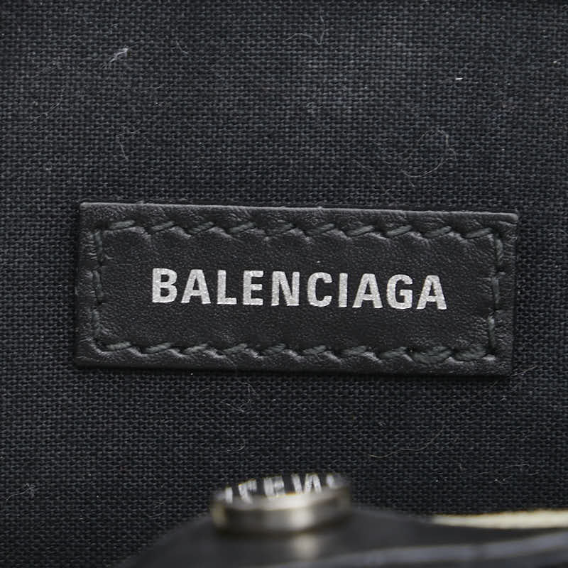 balenciaga Canvas Leather Navy Pochette Crossbody