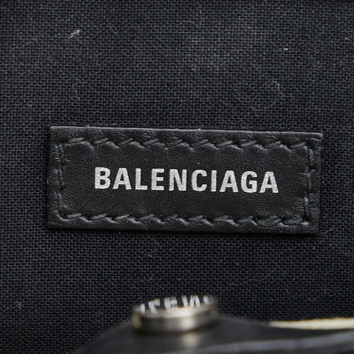 balenciaga Canvas Leather Navy Pochette Crossbody