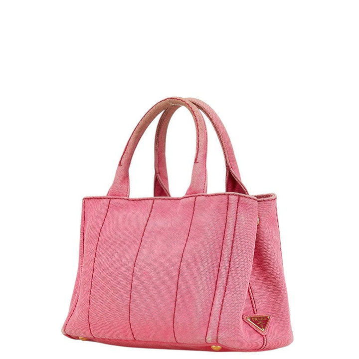 Prada Canapa Canvas 2WAY Handbag Pink