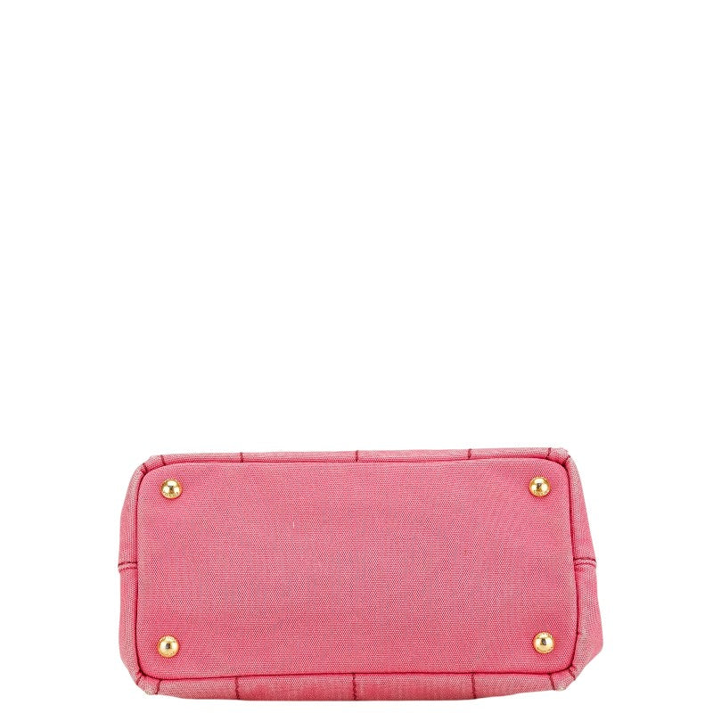 Prada Canapa Canvas 2WAY Handbag Pink
