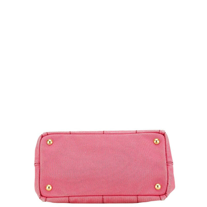Prada Canapa Canvas 2WAY Handbag Pink