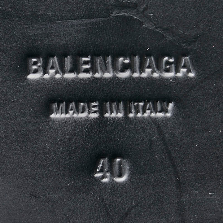 Top Quality Balenciaga Leather Dress Shoes Black