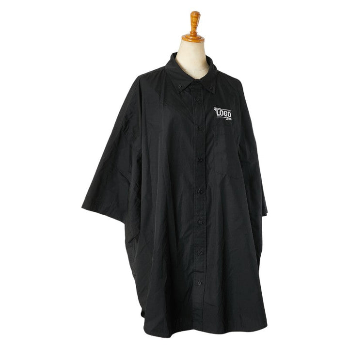 Top Quality Balenciaga Oversized Shirt Polyester Cotton Black