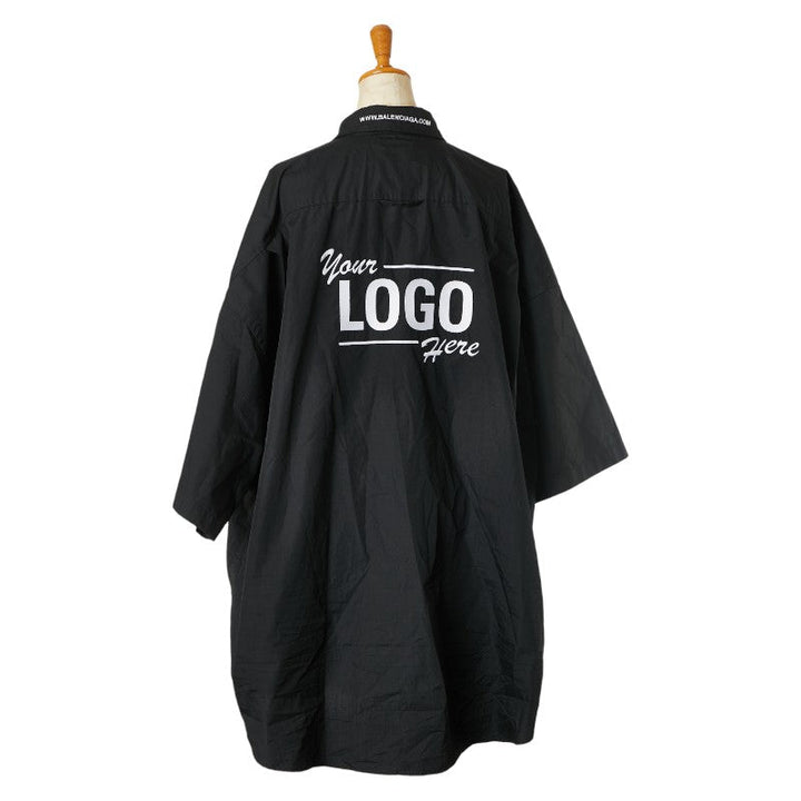 Top Quality Balenciaga Oversized Shirt Polyester Cotton Black