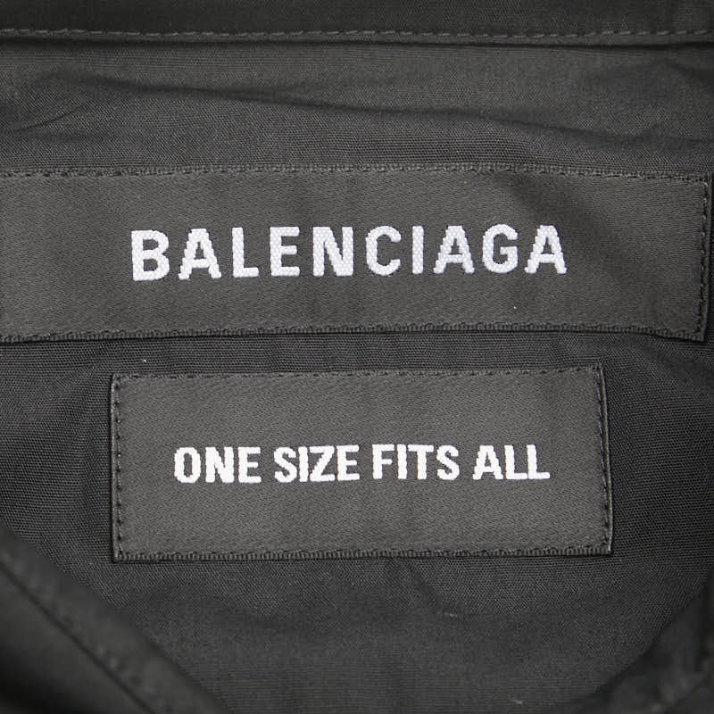 Top Quality Balenciaga Oversized Shirt Polyester Cotton Black
