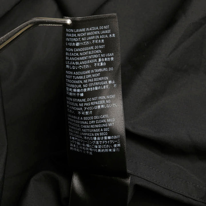Top Quality Balenciaga Oversized Shirt Polyester Cotton Black