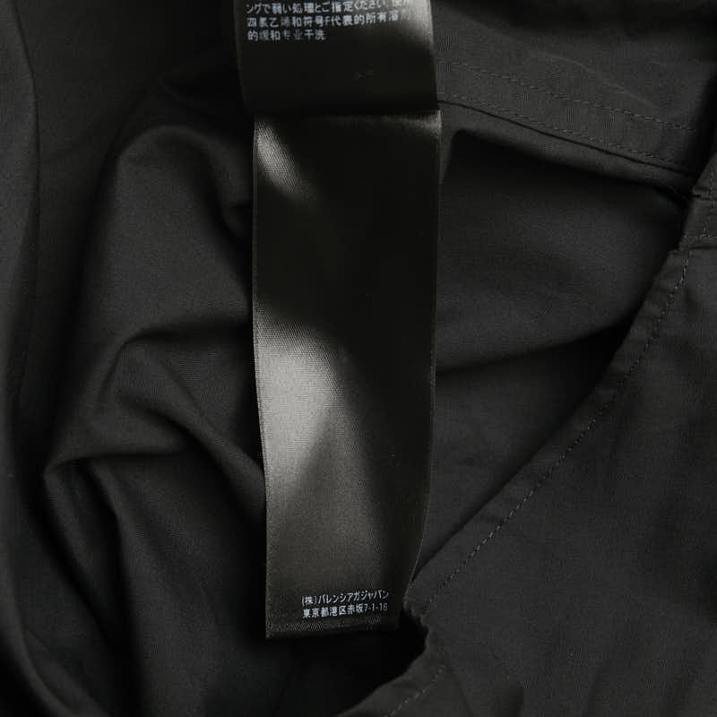 Top Quality Balenciaga Oversized Shirt Polyester Cotton Black