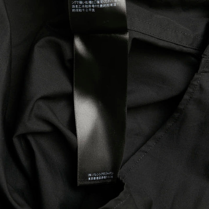 Top Quality Balenciaga Oversized Shirt Polyester Cotton Black
