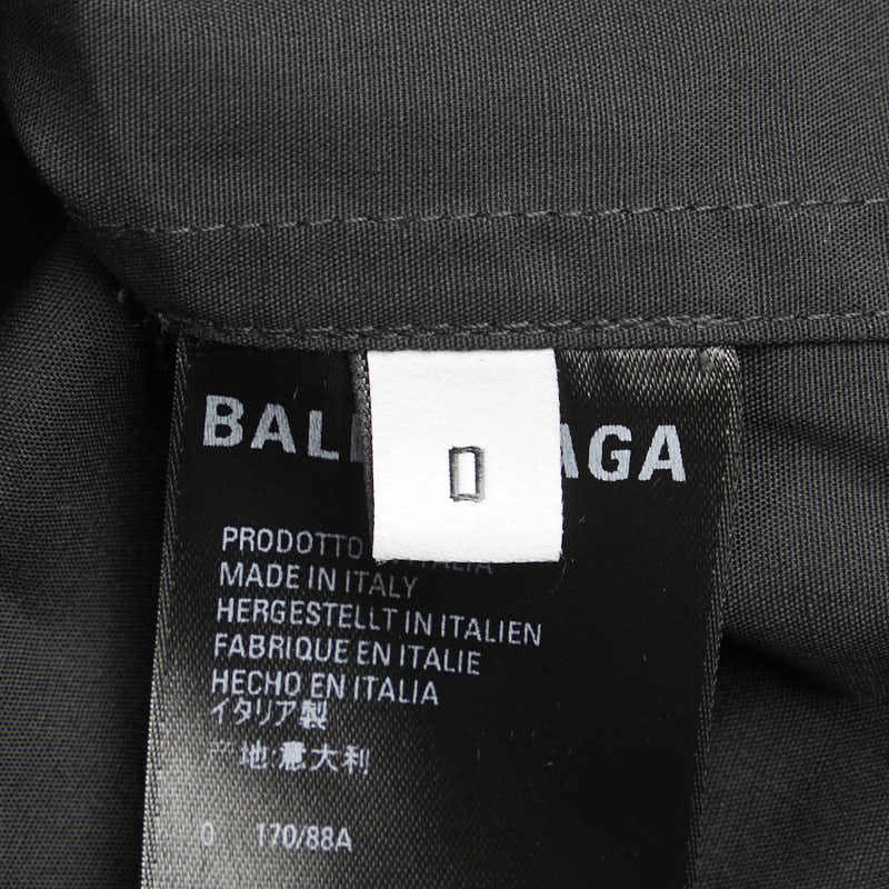 Top Quality Balenciaga Oversized Shirt Polyester Cotton Black