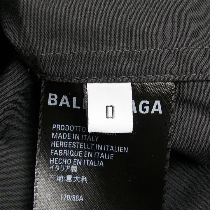 Top Quality Balenciaga Oversized Shirt Polyester Cotton Black