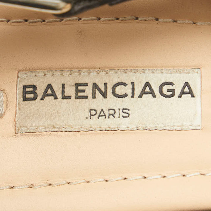 Top Quality Balenciaga Studded Strap Sandals Leather Black