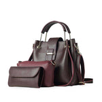 Set of 3 bags maroon