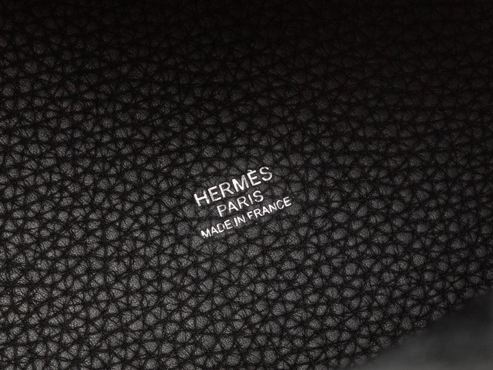 Black Top quality Hermes Picotin Togo Leather Tote