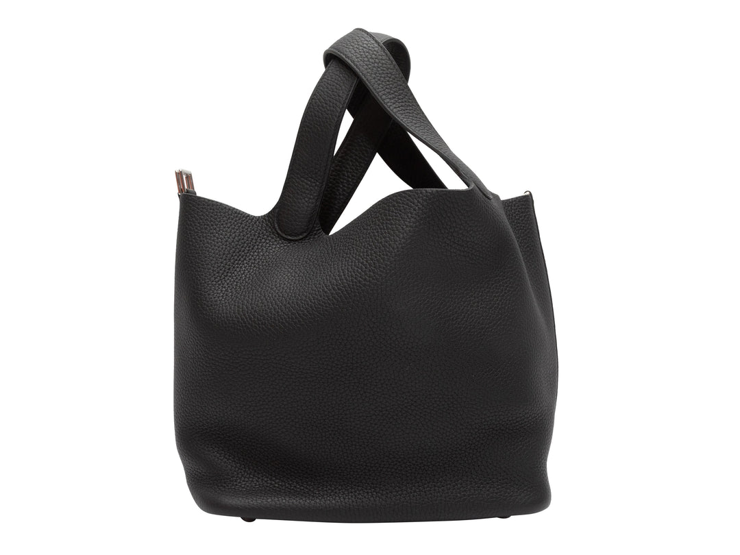Black Top quality Hermes Picotin Togo Leather Tote