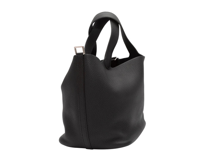 Black Top quality Hermes Picotin Togo Leather Tote