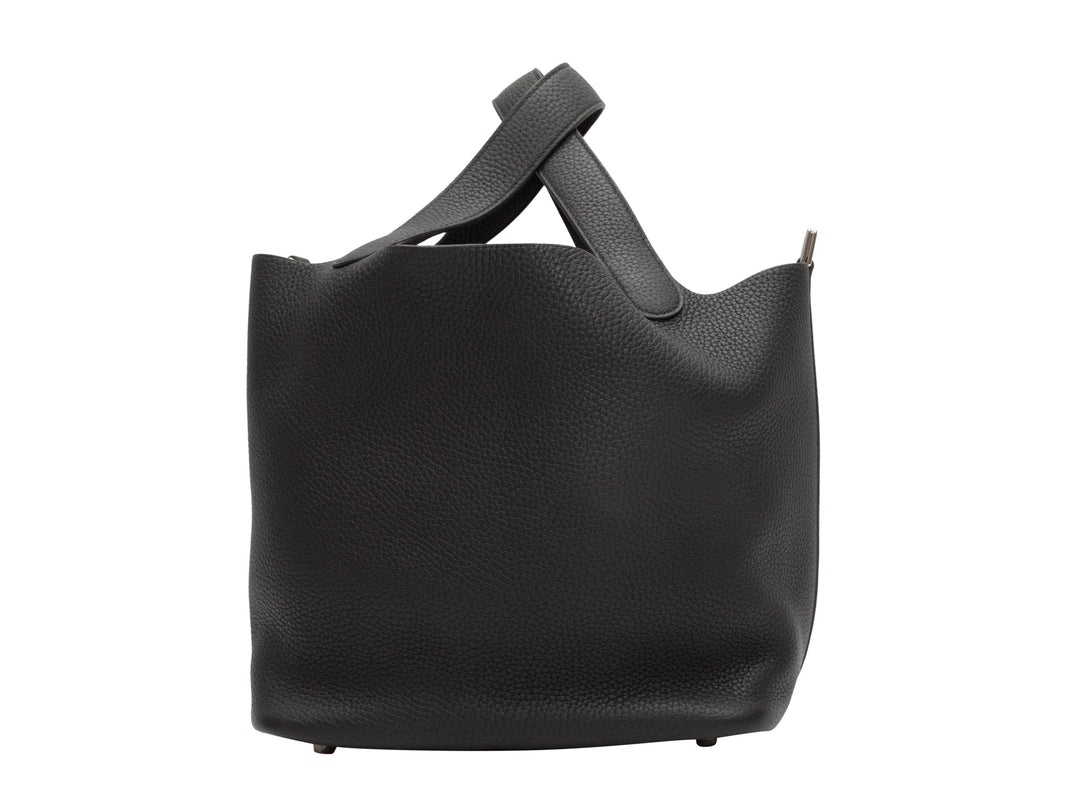 Black Top quality Hermes Picotin Togo Leather Tote