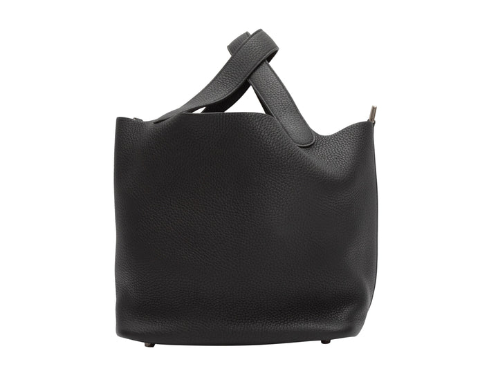Black Top quality Hermes Picotin Togo Leather Tote