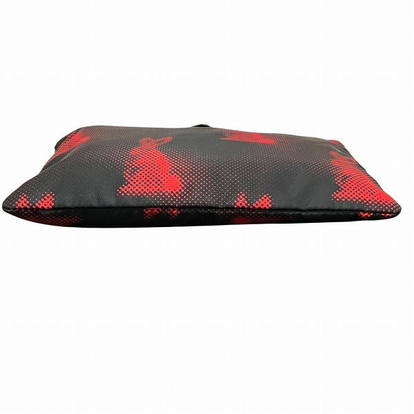 Prada Nylon Rabbit Print Pouch