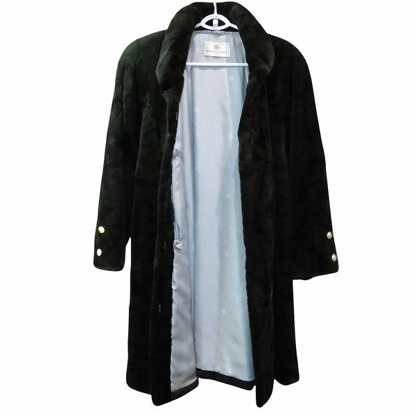 Top Quality Balenciaga Fur Long Coat Outerwear