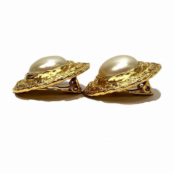 Top Quality Chanel Faux Pearl Round Earrings