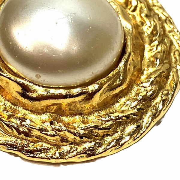 Top Quality Chanel Faux Pearl Round Earrings