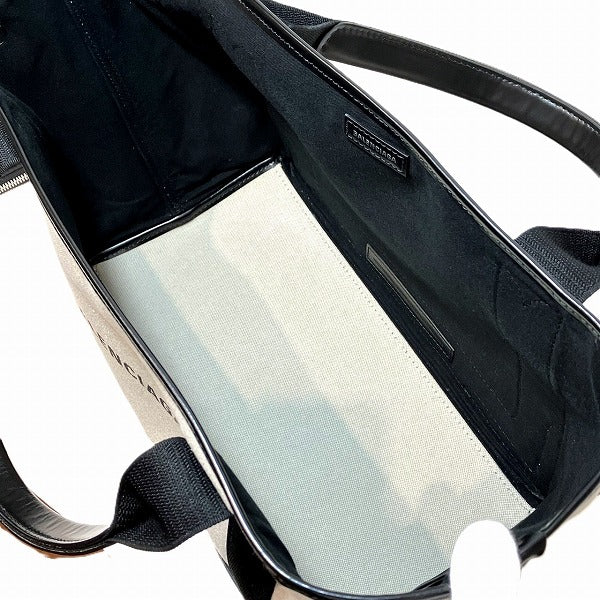 Top Quality Balenciaga Cabas Canvas Leather Tote Bag