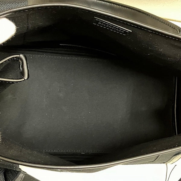 Top Quality Balenciaga Cabas Canvas Leather Tote Bag