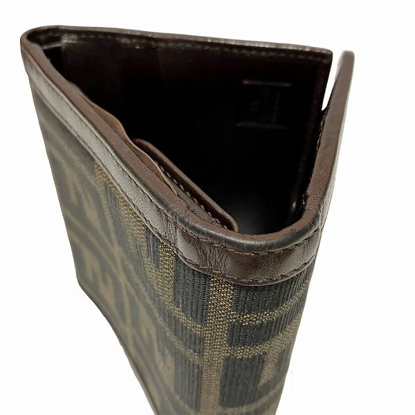Top quality Fendi Zucca Canvas Leather Trifold Wallet