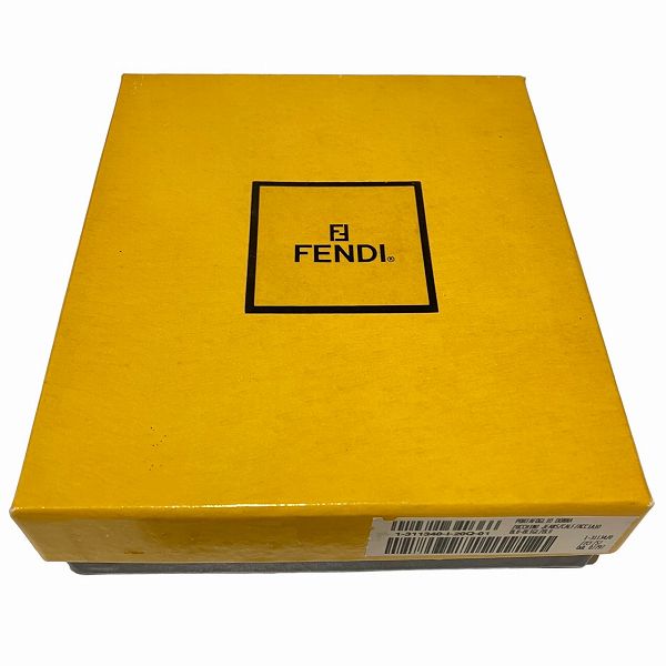 Fendi Zucca Canvas Leather Trifold Wallet