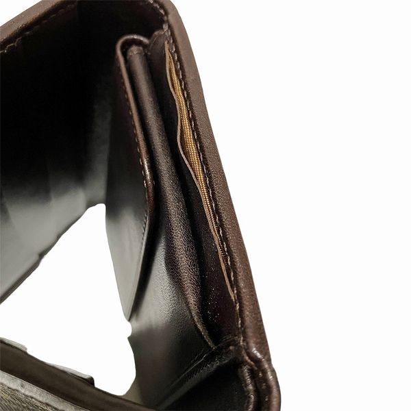 Fendi Zucca Canvas Leather Trifold Wallet