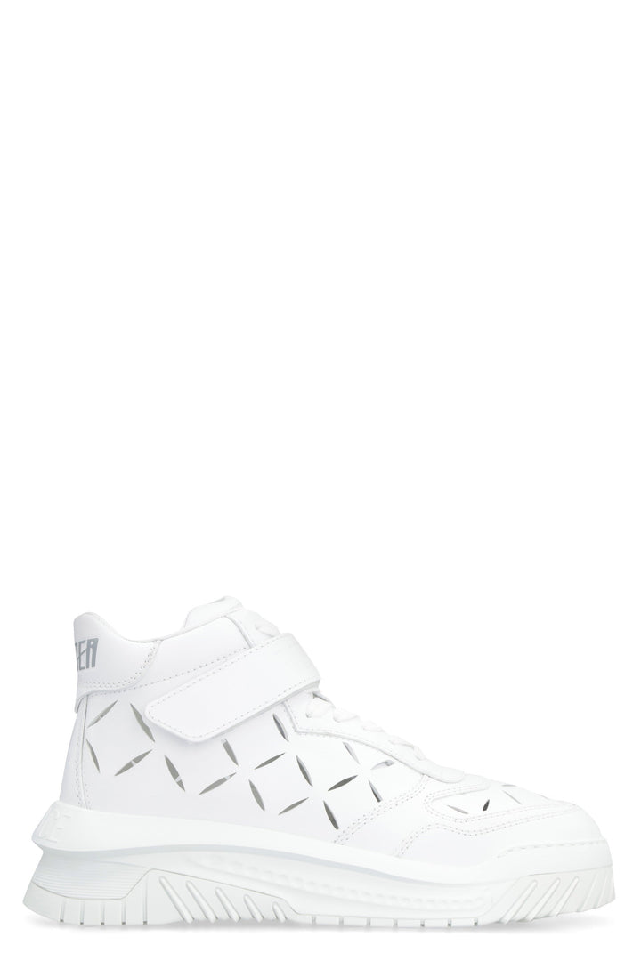 ODISSEA LEATHER HIGH-TOP SNEAKERS