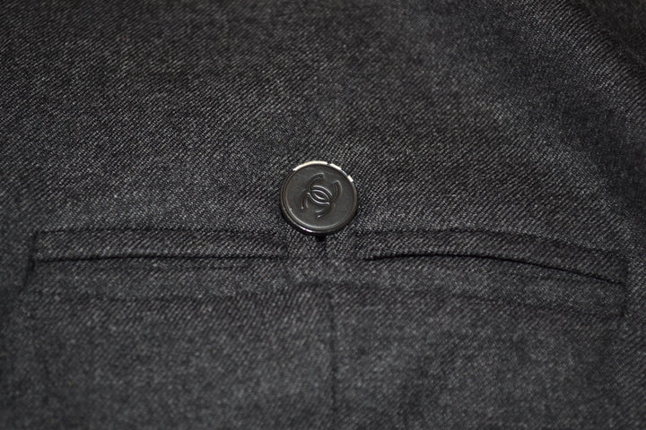Top Quality Chanel Grey Wool Pants Size 2A