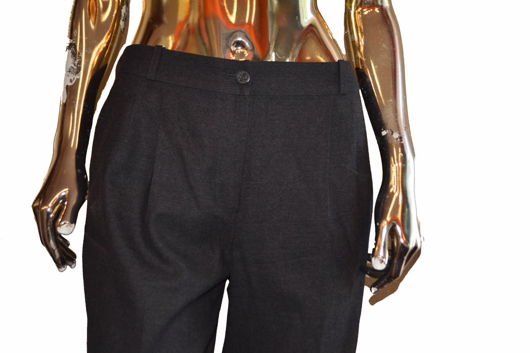 Top Quality Chanel Grey Wool Pants Size 2A