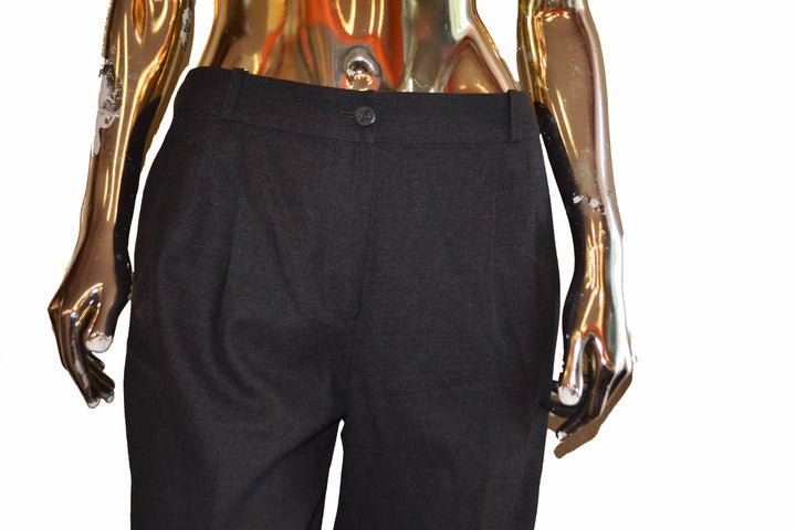 Top Quality Chanel Grey Wool Pants Size 2A