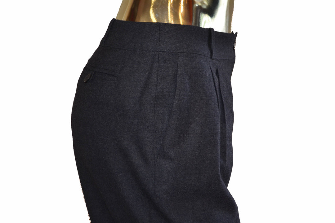 Top Quality Chanel Grey Wool Pants Size 2A