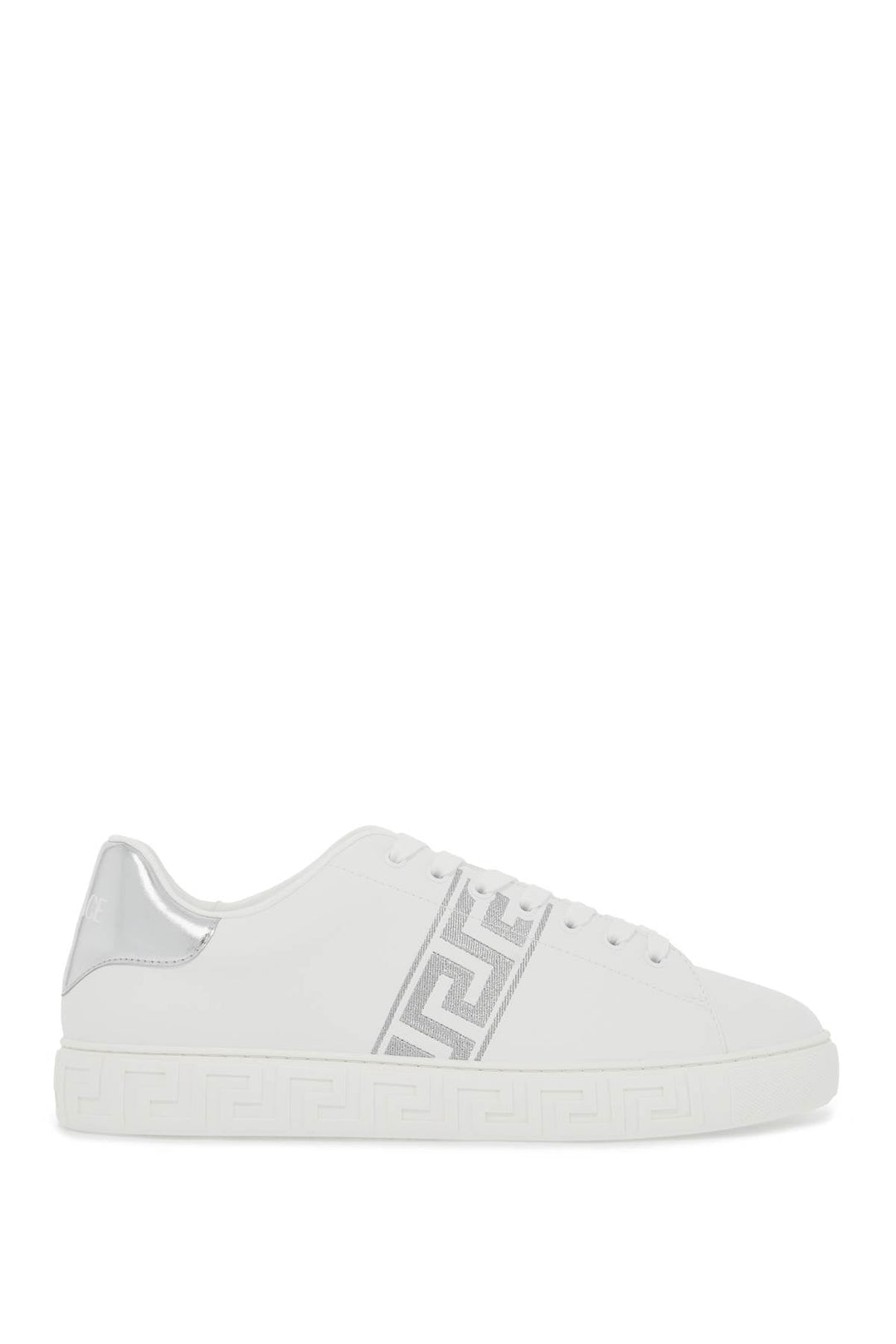 EMBROIDERED GREEK PATTERN SNEAKERS IN