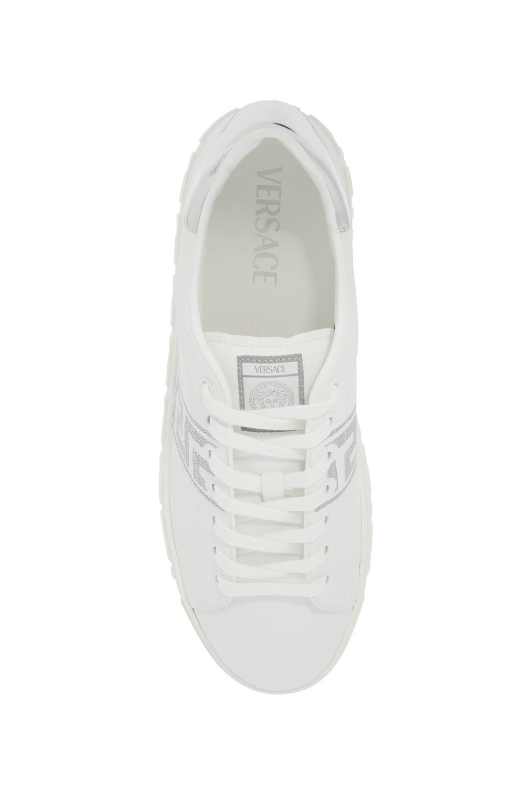 EMBROIDERED GREEK PATTERN SNEAKERS IN